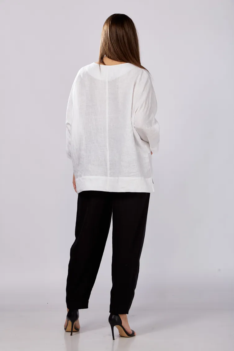 Bluzka MALI #625-057 belyj