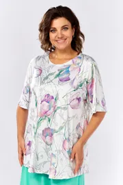 Bluzka Abbi #4056 belyj tyulpan
