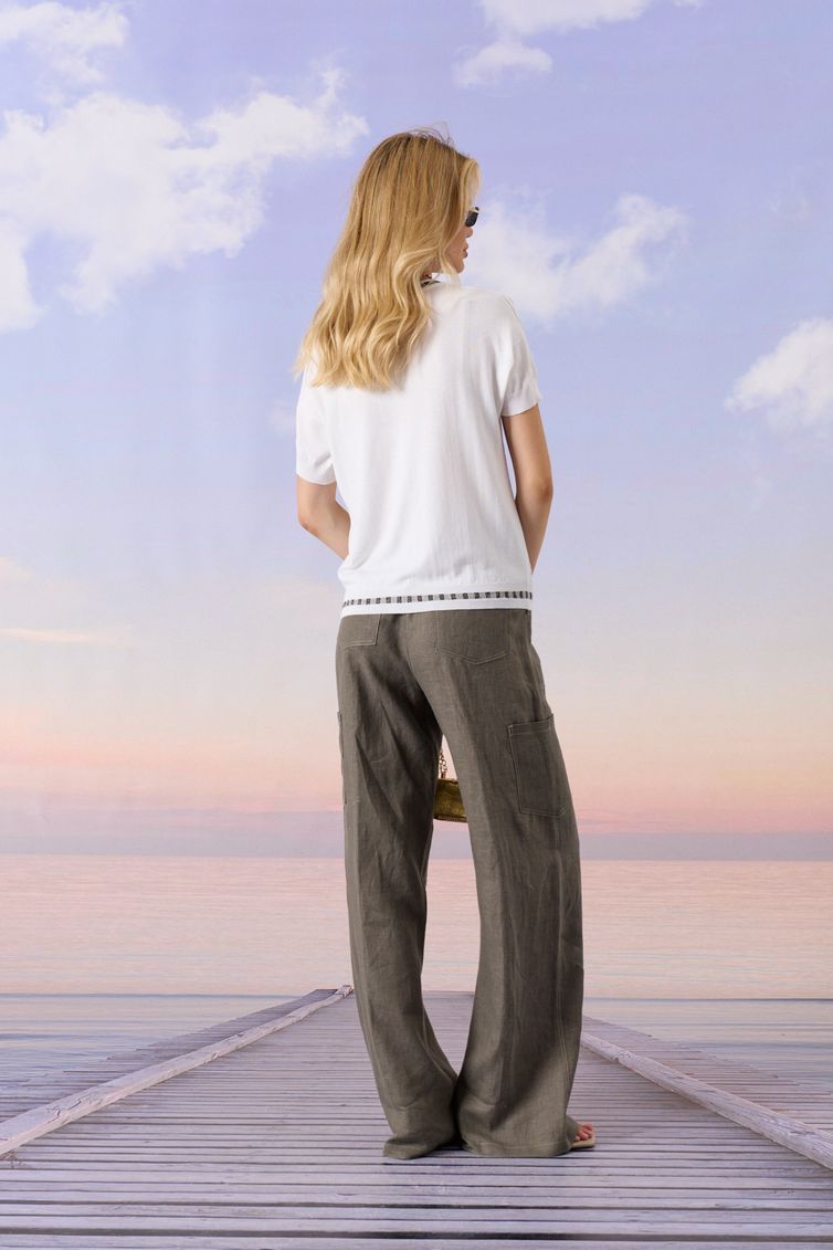 Джемпер Barbara Geratti арт. С4992BG белый/кора