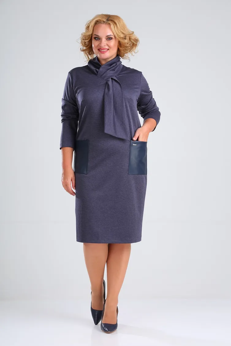 Sukienka Vilena-fashion #675 Sinij