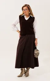 Waistcoat Romgil RV0469-ShE5 glubokij korichnevyj