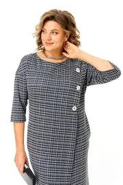 Sukienka Michel Chic #2190/1 fakturnaya kletka