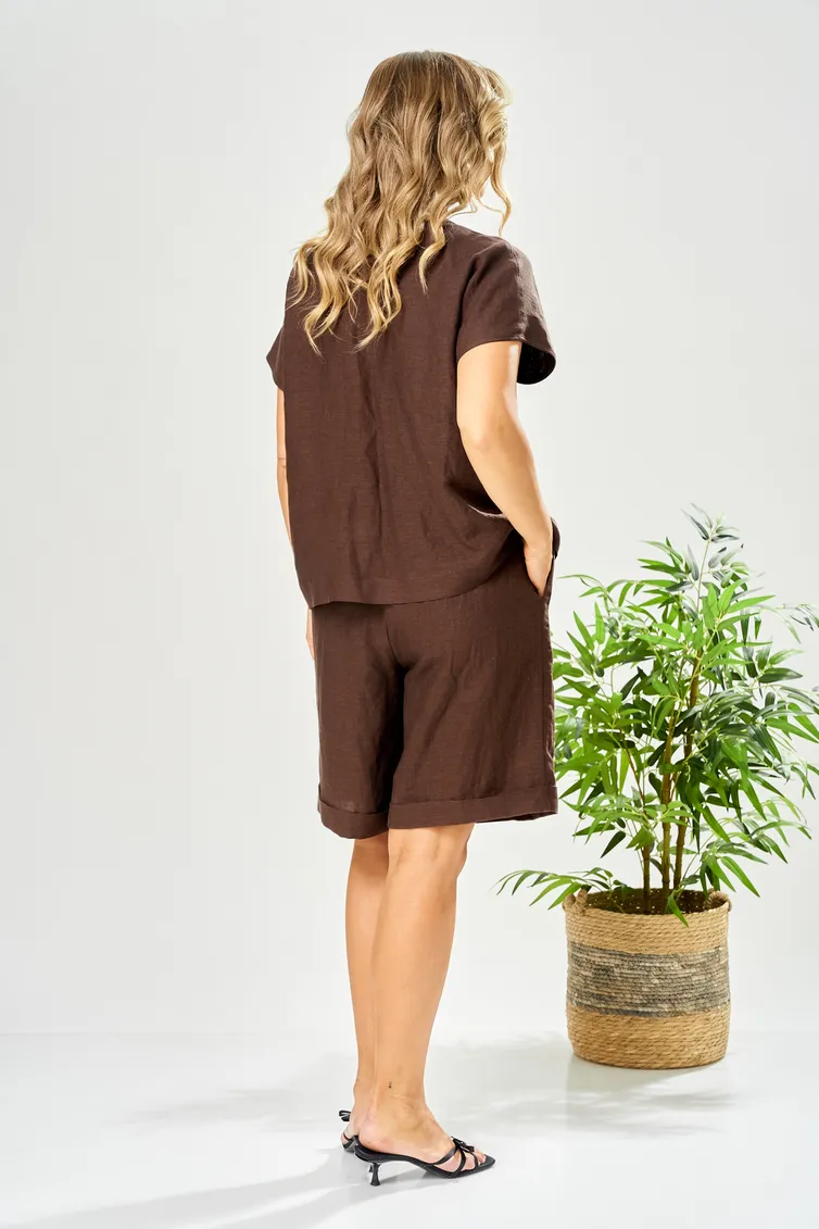 Suit Ava fashion #M-208 korichnevyj