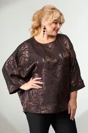 Блузка Angelina & Company арт. 637/4 шоколад