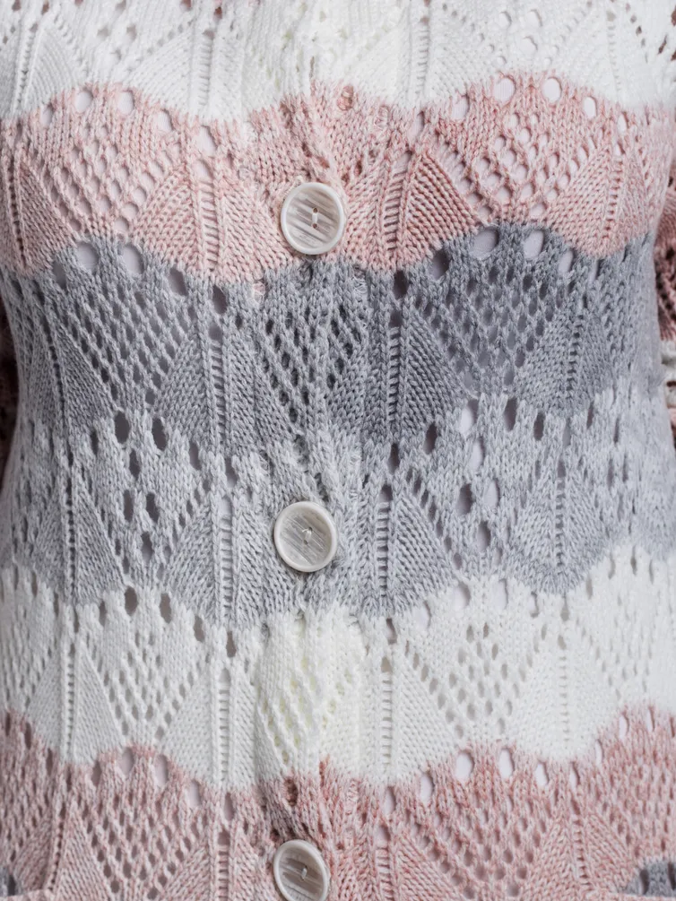 Sweter BONADI #1285 pudra-seryj