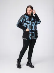 Sweter BONADI #1807 goluboj