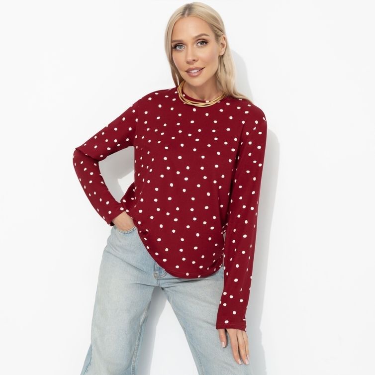 Лонгслив CHARUTTI арт. Личный стандарт (спелая вишня)