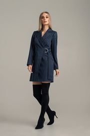 Dress MARIKA #415/1 t. sin v polosku