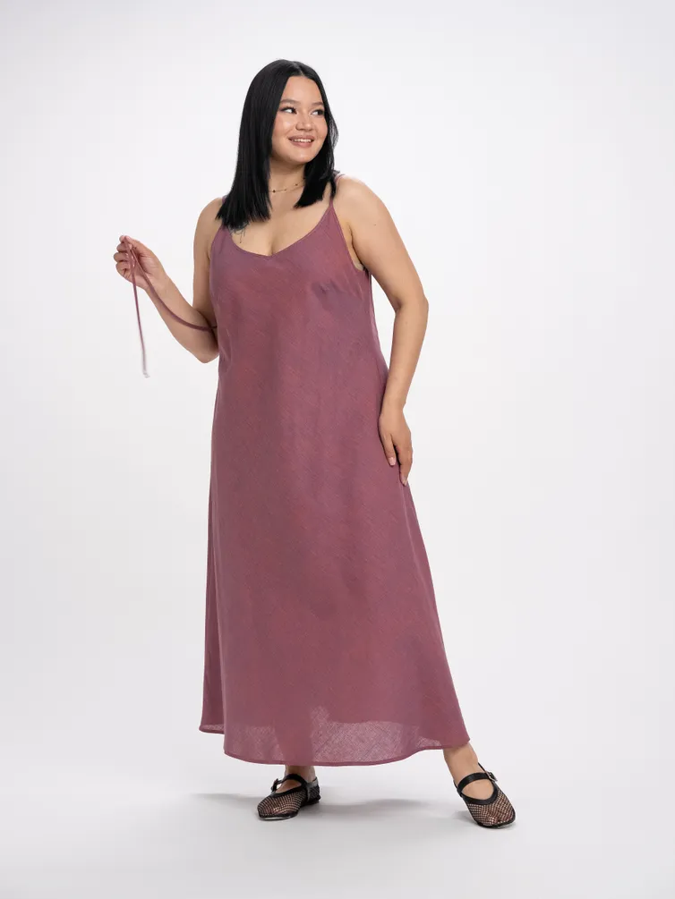 Sukienka FASHION CENTRE #L-4259/Sine-kirpichnyj melanzh/164