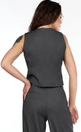 Waistcoat LadyThreeStars 2431 seryj