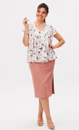 Юбка Anelli Laurel 1648 карамельный силуэт