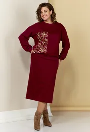 Garnitur Ava fashion #M-039.01 bordovyj
