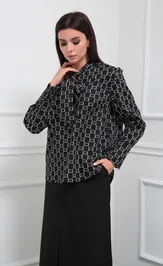 Bluzka SandyNA 13929 chernyj, S-dizajn