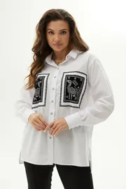 Bluzka MALI #623-049 belyj