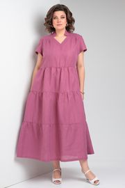 Dress Celentano #5028.1 len malinovyj