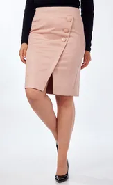 Skirt Klever 0391 pudrovyj