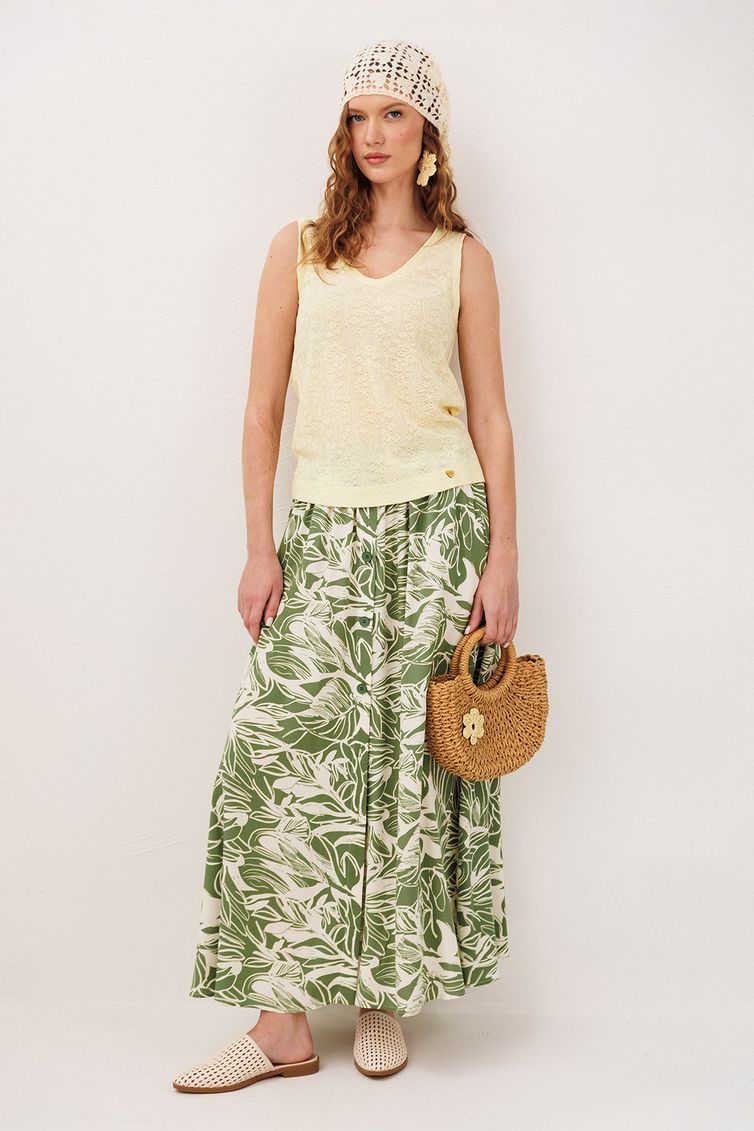 Юбка Buter New арт. 3342 принт листья