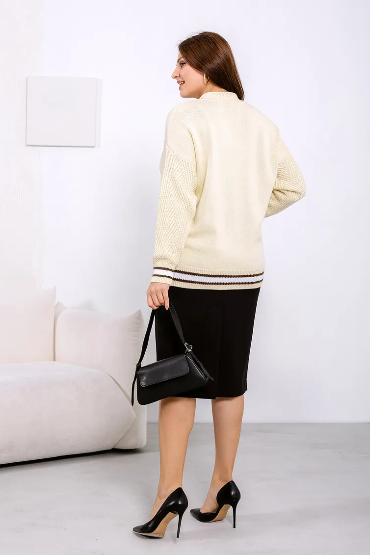 Cardigan Romgil #TZ708X molochnyj