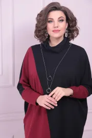 Sukienka Ladis Line #1519 vishnya+chernyj
