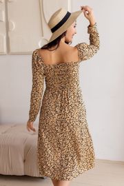 Dress TOOK A LOOK & Angelika #A-339 cherno-bezhevyj