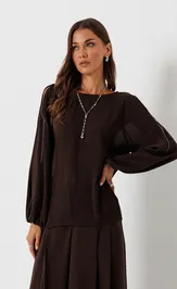 Blouse Люше 4451 shokolad