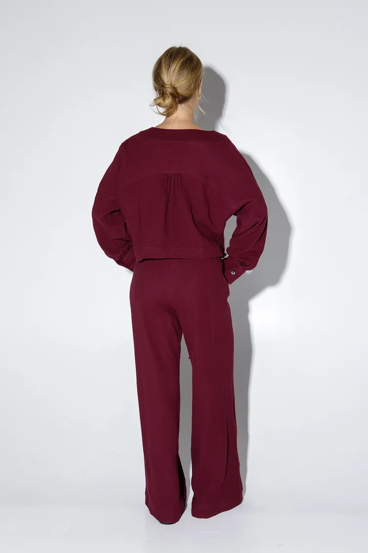 Garnitur Pirs #5158 marsala
