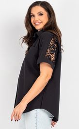 Blouse VIZAVI 724 chernyj