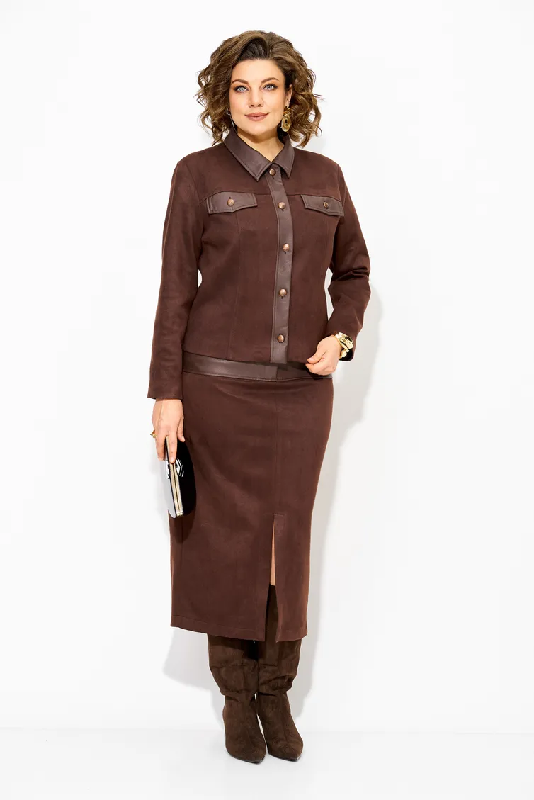 Garnitur Liliana #1468 n shokolad
