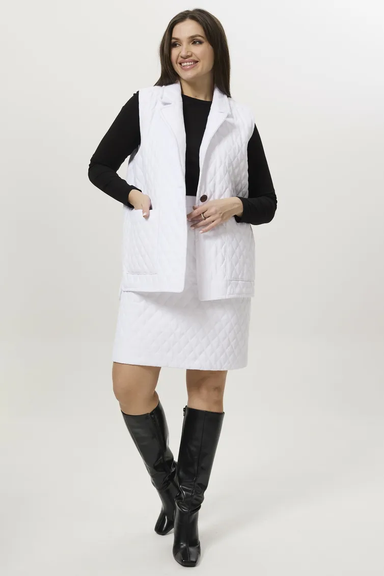 Spódnica Ma Cherie #2074 belyj