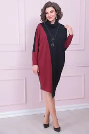 Sukienka Ladis Line #1519 vishnya+chernyj