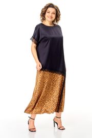 Платье Anastasia арт. 1368 золото/черничный