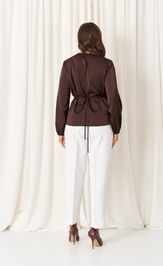 Блузка Panda 119440 коричневый