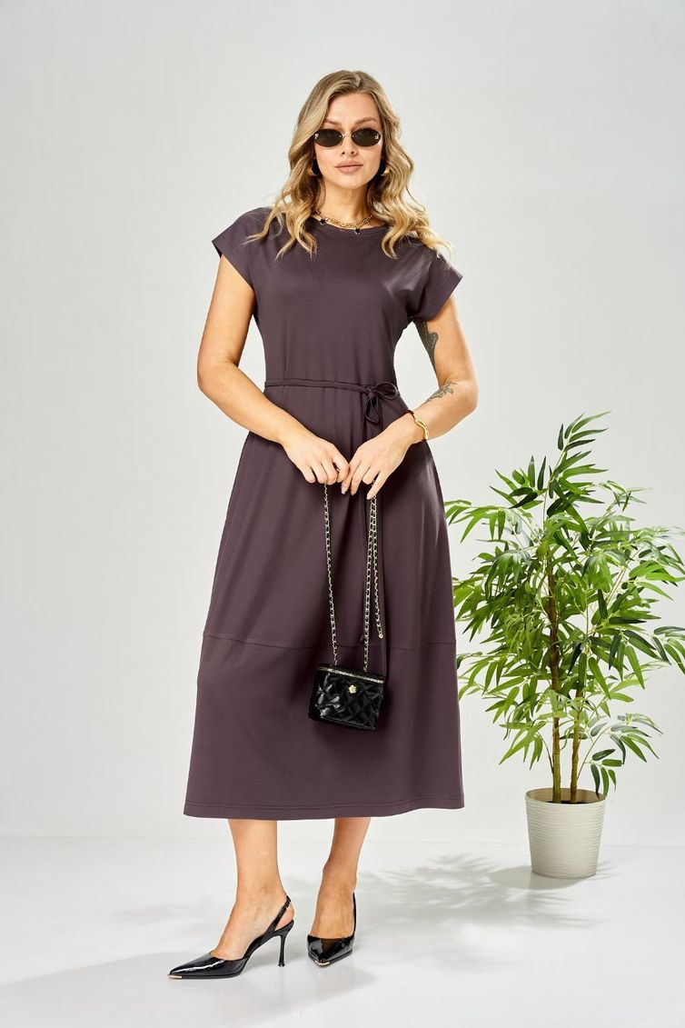 Платье Ava fashion арт. М-199 баклажановый