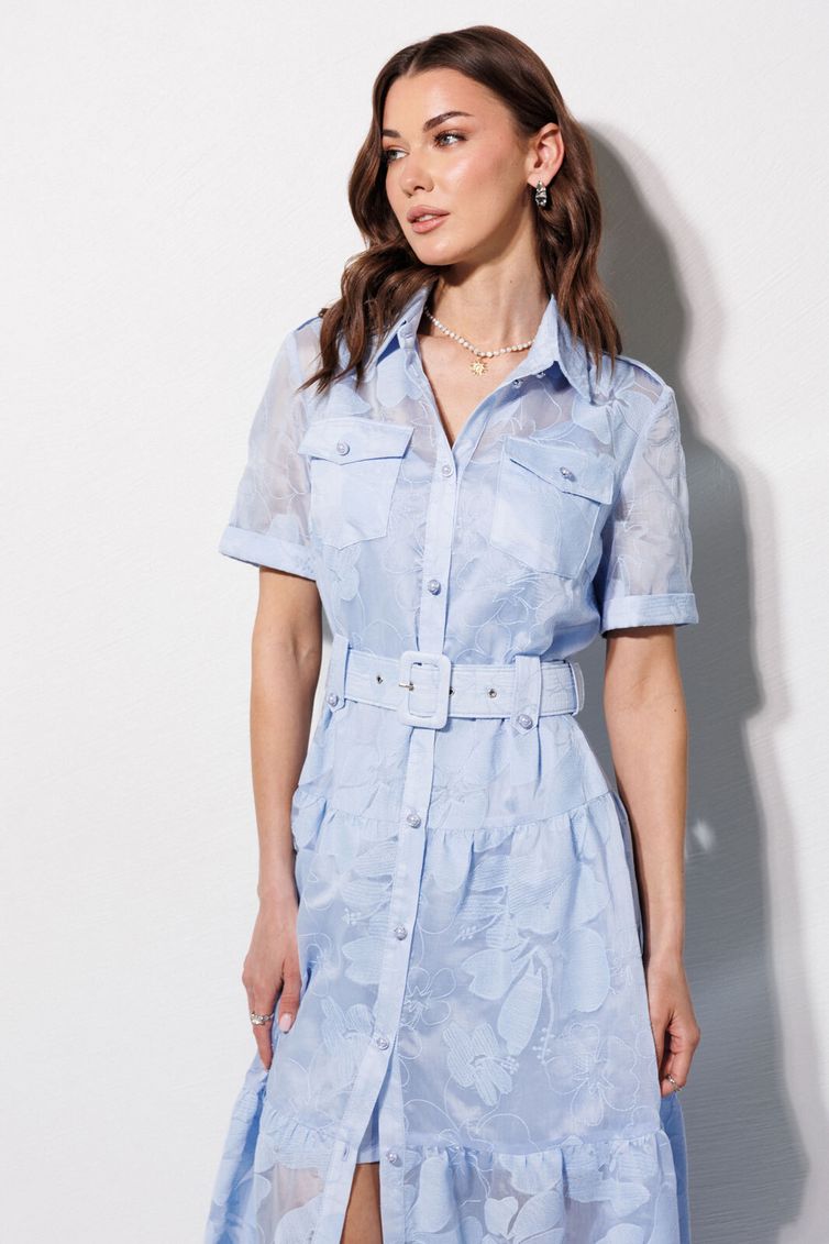 Платье Люше арт. 4364 голубой