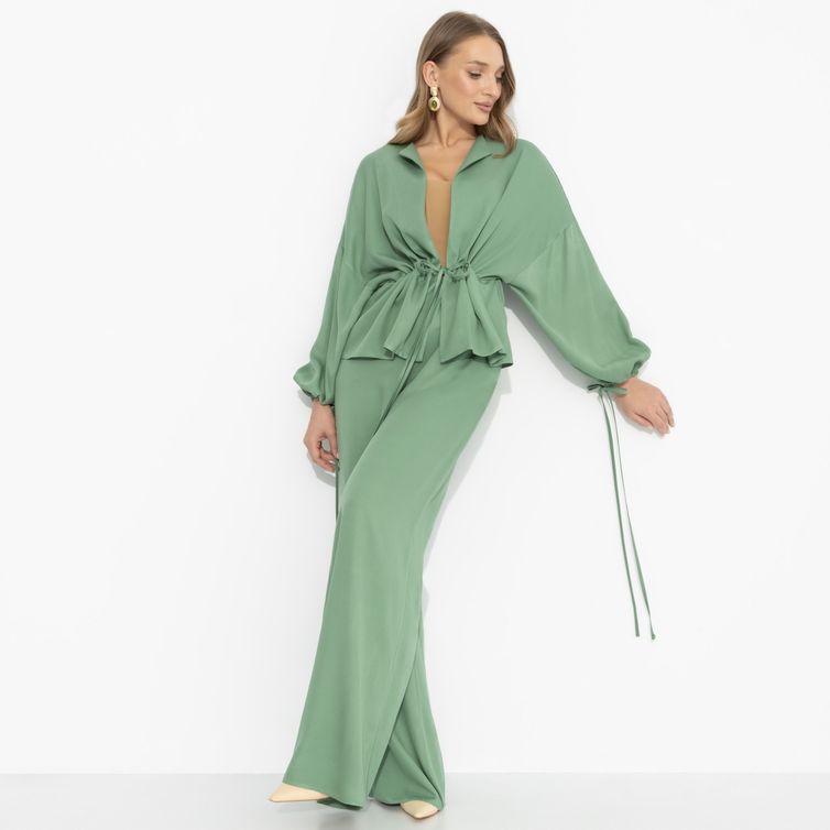 Костюмы, комплекты CHARUTTI арт. Серьезная леди (2 в 1, шалфей)