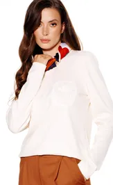 Jumper Elletto Life 13044 molochnyj