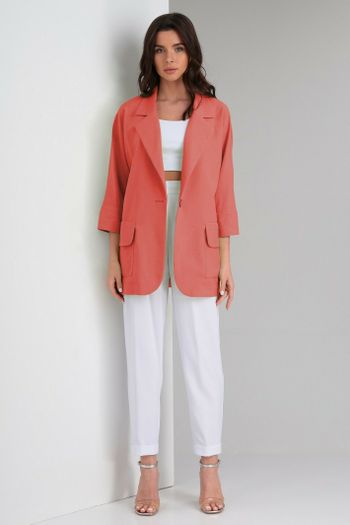 1451 коралл+белый