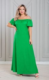Dress NOVITA 1451 yarko-zelenyj