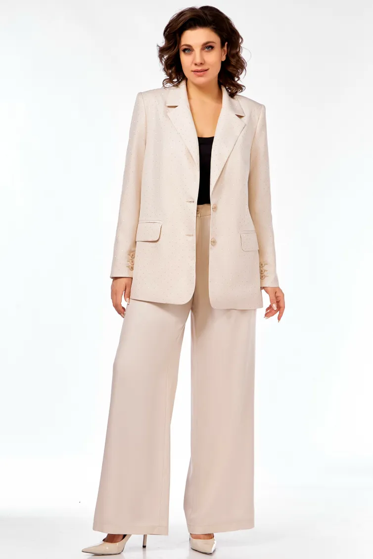 Suit Olga Style #S903 molochnyj