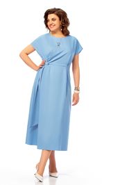 Платье Ольга Стиль С1019 голубой