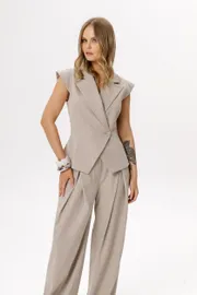 Waistcoat Pirs #6543 bezhevyj