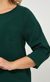 Блуза DORA plus 0220-2 темно-зеленый