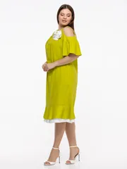 Dress Avila #0930 zhelto-zelenyj