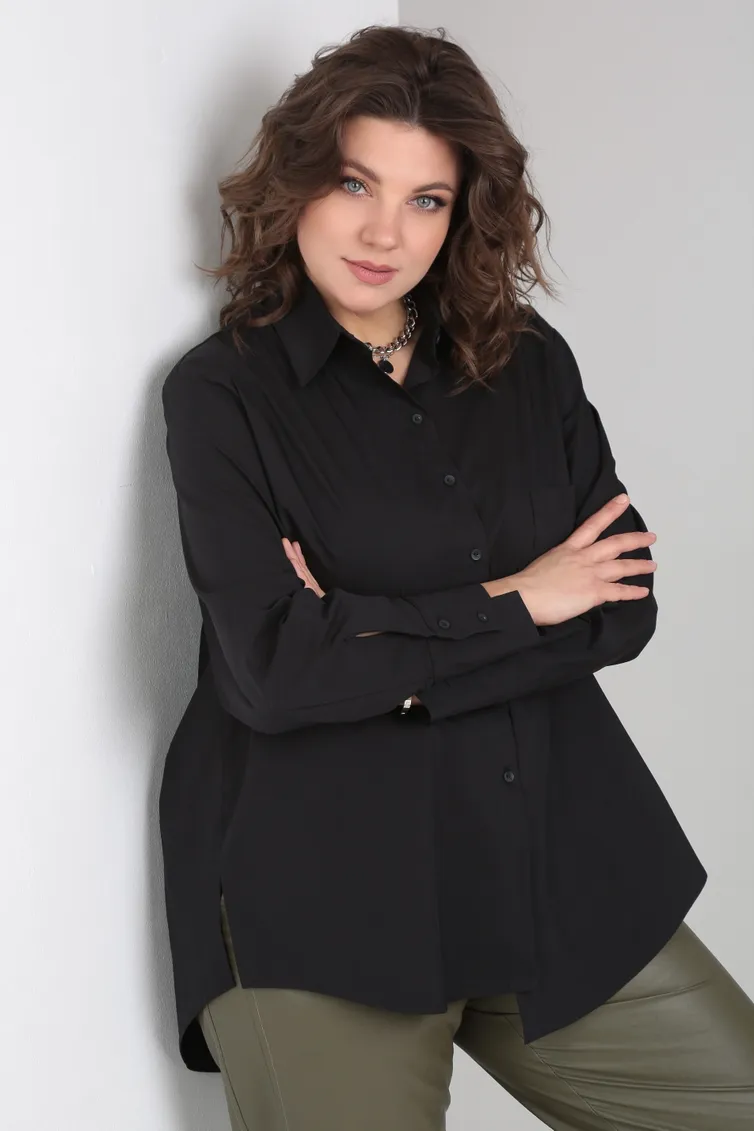 Koszula BLISS #8310 Chyornyj RIZO