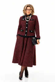 Garnitur Anastasia #1401 bordo