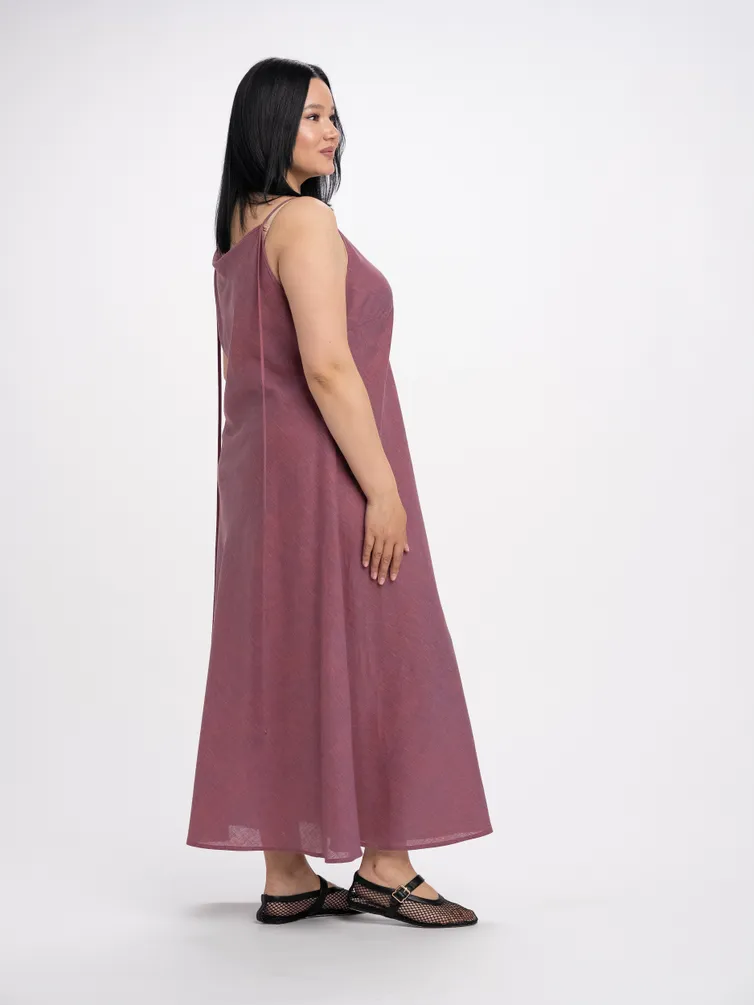 Sukienka FASHION CENTRE #L-4259/Sine-kirpichnyj melanzh/164