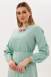 Sukienka Anelli Laurel #1836 dymchatyj nefrit
