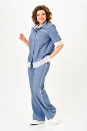 Костюм Vilena-fashion арт. 1156 голубой