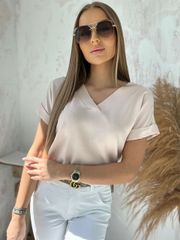 Blouse nika.pl #0401011 M&M-10 bezhevyj odnoton
