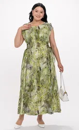 Dress FASHION CENTRE V-4075-2/Multikolor